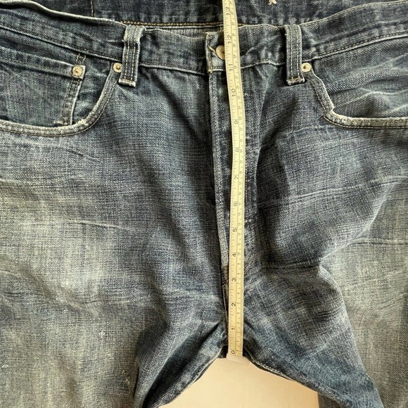 Vintage Levis 501XX 38x30 Distressed Made in The USA Denim Blue Jeans - Picture 11 of 12